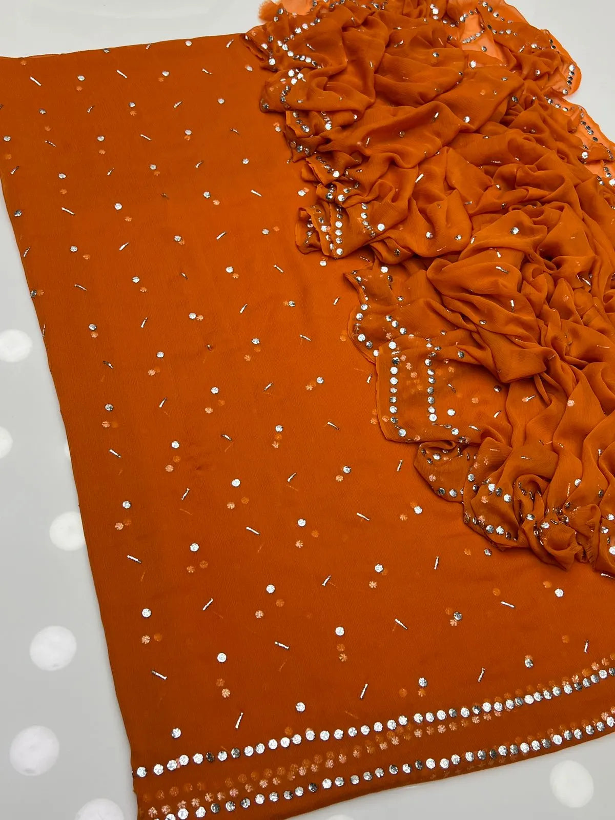 Handmade Button Chawal Mukesh Work 2 pc